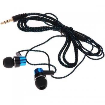 Auriculares Estéreo con Bajo Platinado y Cable Trenzado 3.5mm para iPhone, Samsung, Xiaomi y MP3