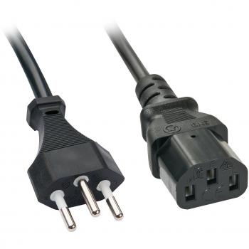 Lindy 30417 - Cable de corriente de 2 m con conector macho CH a conector hembra C13