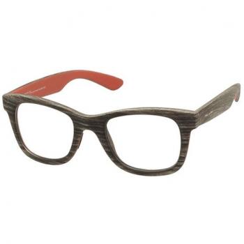 Italia Independent II 5590W 133.053 Men's Eyeglasses Red Size 49 - Frame Only, Blue Light Block Available