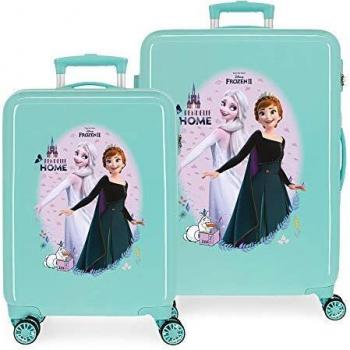Disney Frozen Arendelle Is Home Juego de maletas Azul 55/68 cms Rígida ABS Cierre de combinación lateral 104L 2,66 kgs 4 ruedas dobles Equipaje de Mano