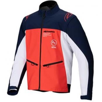 Chaqueta de motocross Alpinestars Lite-Dura Softshell - Blanco Azul Naranja (2XL)