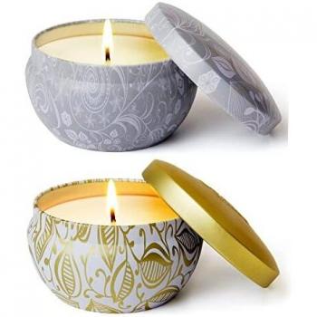 La jolie muse pack de 2velasperfumadasceradesojanaturalvainillacoco lotoazularomaterapiaantiestresveladeviaje 45x2 horas