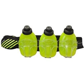 Nathan Mercury 3 Riñonera, Unisex Adulto, Negro/Amarillo, 900 ml