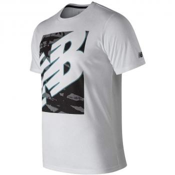 New Balance Camiseta NB HEATHERTECHT Hombre color: BLANCA talla: M