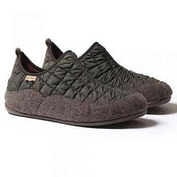 Zapatillas de casa para hombre Toni Pons NIL-UM de tejido acolchado y fieltro, color Caqui, talla 47 EU