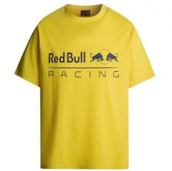 Camiseta unisex manga corta Pepe Jeans con logo estampado en amarillo intenso y gris oscuro, talla M