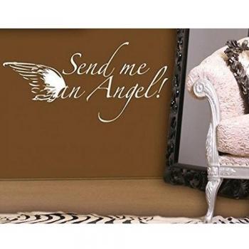 Vinilo adhesivo no.BR220 send me an angel , Color:Berenjena;Tamaño:60cm x 124cm