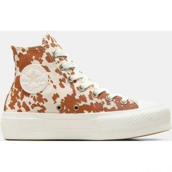 Converse - Zapatillas casual de mujer Chuck Taylor All Star Lift Archives 2.0, color marrón, tamaño 37.5, diseño con estampado animal