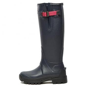 Hunter Balmoral Side Adjustable 3mm Neo Lined Tech Sole Women's Tall Boot - Navy/Peppercorn - UK7 EU40/41 US9