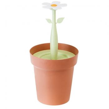Papelera de Baño Florganic 3L con Compartimento Extraíble - Cubo de Basura Sostenible Fabricado con Materiales Bio-Basados