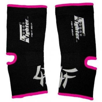 4FIGHTER Vendajes de condiloideo 4FAG negro con pink outlines, Talla:L/XL