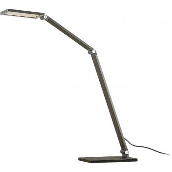 Lámpara de mesa LED Mion atenuable de aluminio gris Lucande
