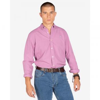 Harper & Neyer - Camisa de algodón Veneto en color rosa para hombre, corte slim.