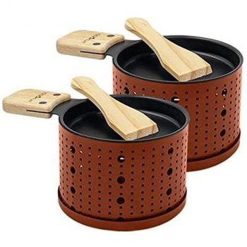 Set de 2 Raclettes Individuales con Vela de Terracota - Cookut