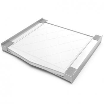 Kit de Superposición Meliconi Torre Square L60 con Estante Extraíble y Perchero Integrado - Universal para Lavadora y Secadora
