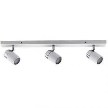 Foco de Techo Paulmann Zyli 3 Luces IP44 Blanco/Cromo GU10 Metal