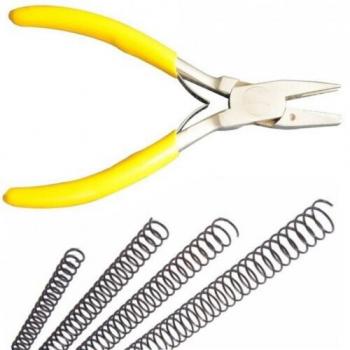 Alicates de corte y doblado de espiral.