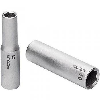 PROXXON 23 773 Vaso Largos de 1/4 para Pernos Roscados muy Salientes, Tamaño 14mm, Longitud Total 50mm, Metal