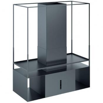 Campana extractora Urban Space Isola de acero inoxidable bruñido 120x54 cm