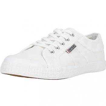 Zapatillas de Piel Kawasaki Retro Tennis 2.0 Blancas EU 42, Planas, con Cordones, Unisex