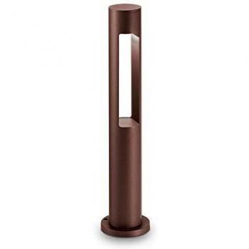 Bolardo de jardín Acqua Aluminium Café 1 bombilla 60cm, Baliza Exterior 1 Luz Café IP44, G9
