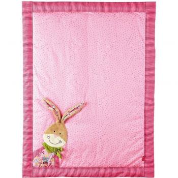 Sigikid 40117 - Manta con diseño de conejo, color rosa