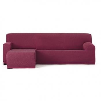 Funda Chaise Longue Brazo Corto Izquierdo Eysa Troya Burdeos 170 x 110 x 310 cm Elástica