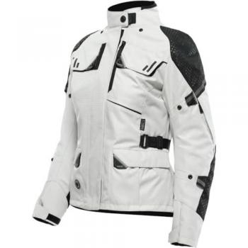 Chaqueta de Moto Dainese Ladakh 3L D-Dry para Mujer Impermeable, 4 Estaciones, Protectores de Hombro y Codo, Vapor-Blue/Negro, Talla 52