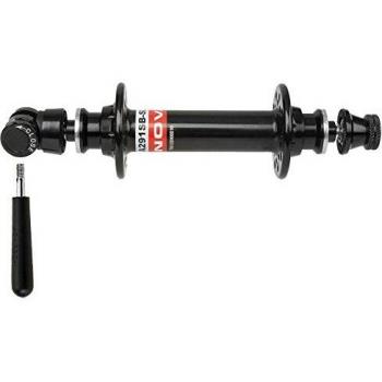 Buje Delantero Novatec A291SB Negro de Aluminio con Rodamientos Sellados