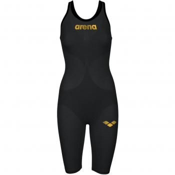 Bañador de competición Arena Powerskin Carbon Air 2 negro mujer - 38, con espalda cerrada, diseñado para alto rendimiento en natación
