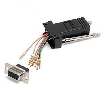 StarTech.com Adaptador Conversor Modular DB9 Serie a RJ45 Hembra a Hembra - Adaptador para Cable