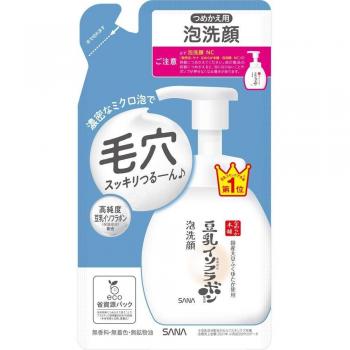 SANA Soy Milk Moisture Foam Face Wash Refill 180ml