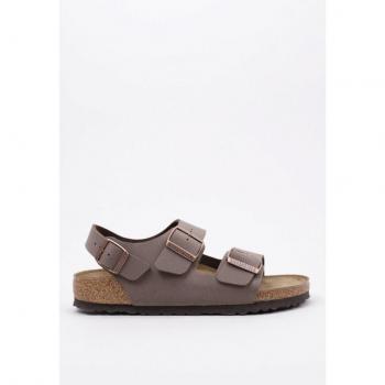 Birkenstock Milano Unisex Ankle Strap Sandals - Brown Birko-Flor
