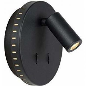Aplique de pared LED Bentjer 2 luces negro 6W 350lm