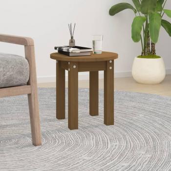 Mesa de salón ámbar de madera maciza de pino Ø 35x35 cm