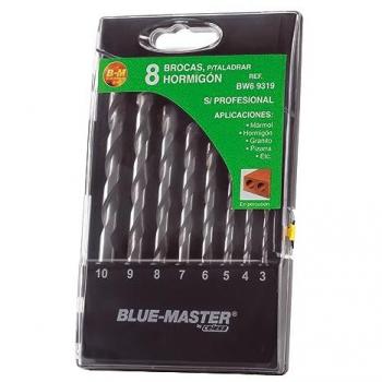 Estuche Profesional de Brocas Widia 8P Diámetro 3-10mm con Medidas 3-4-5-6-7-8-9-10mm