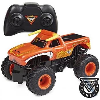 Monster Jam - Coche TELEDIRIGIDO EL Toro Loco 1:24 - Coche RC Oficial Radiocontrol de 2,4 GHz 76 Metros