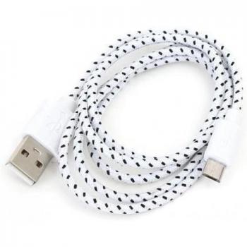 Omega OUFBIPCW - Cable con conector Lighting de 1 metro, color negro