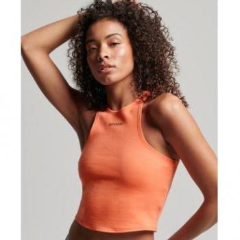 Camiseta técnica sin mangas Code Racer para mujer de Superdry en color naranja