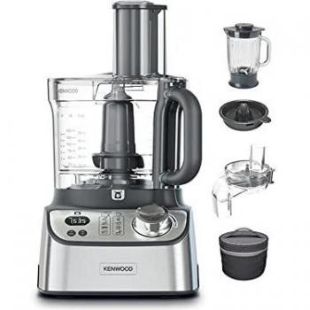 Kenwood MultiPro Express FDM71.960SS Procesador de Alimentos con Báscula Integrada, 1000W, Capacidad de 3L, Acero Inoxidable