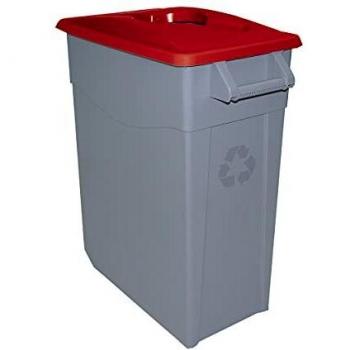 Denox DEN003 Contenedor Zeus 65 litros Abierto, Rojo, 585x290x670 mm
