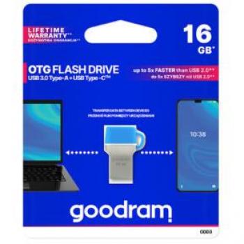 Pendrive Apacer AH180 32GB USB 3.1/3.2 Tipo A y Tipo C OTG, Oro/Rojo, Giratorio