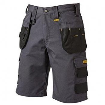 DeWalt Cheverley Work Shorts Grey Lightweight Cargo Short Double Stitched W42