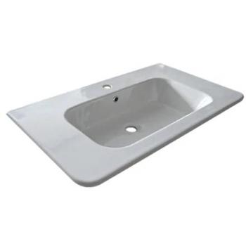 Consola de cerámica blanca 80 cm mod. LC26