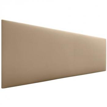 Cabecero Tapizado de Polipiel AQUALINE Liso 150x50cm para Cama de Lujo (Marrón Claro)