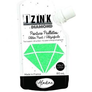 Pintura Pailletée Izink Diamond 80 ml - Turquesa