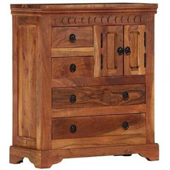 Solid Acacia Wood Sideboard 62x30x75 cm