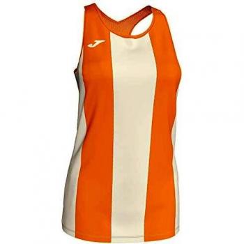 Joma Camiseta Aurora Cru-Most Tirantes Mesh Mujer, Crudo-Mostaza, S