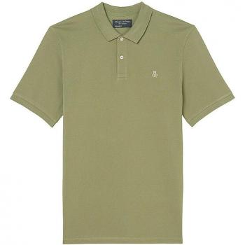 Poloshirt Marc O'Polo Regular Fit de Algodón Orgánico en Color Oliva, Talla M