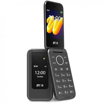 Teléfono Móvil para Mayores SPC Wild 4G - Pantalla 2,8 - Botón SOS - Doble Pantalla - Batería de 7 Días - Negro